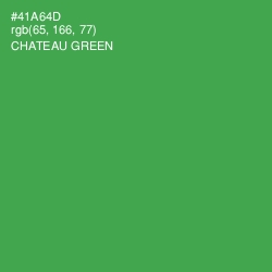 #41A64D - Chateau Green Color Image